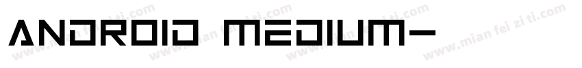 android medium字体转换